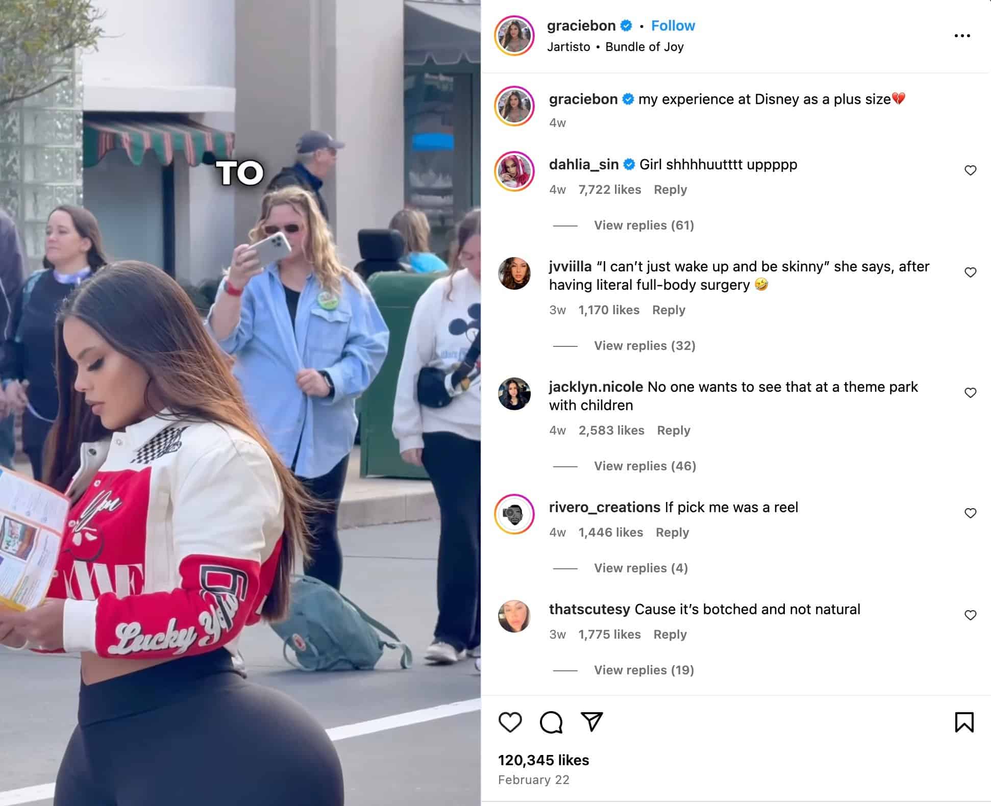 Panamanian model Gracie Bon visits Disney World